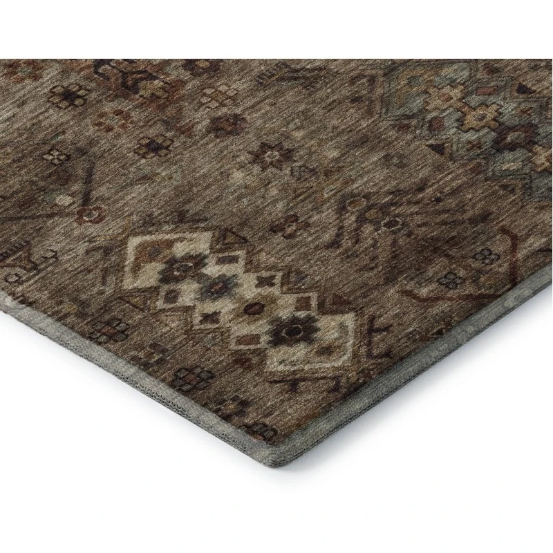 Addison Mayfield Brown AMF2047 - 8ft. Round Rug