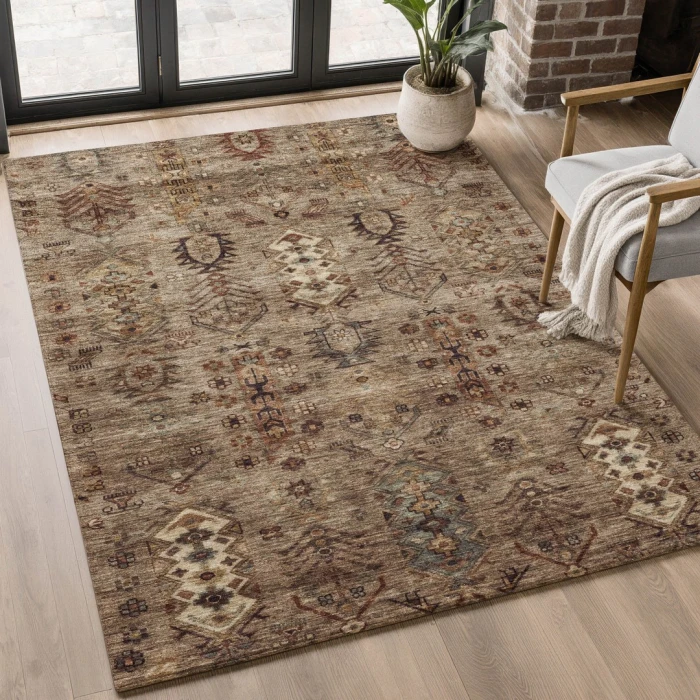 Addison Mayfield Brown AMF2047 2ft. 3in. x 7ft. 6in. Rect. Rug