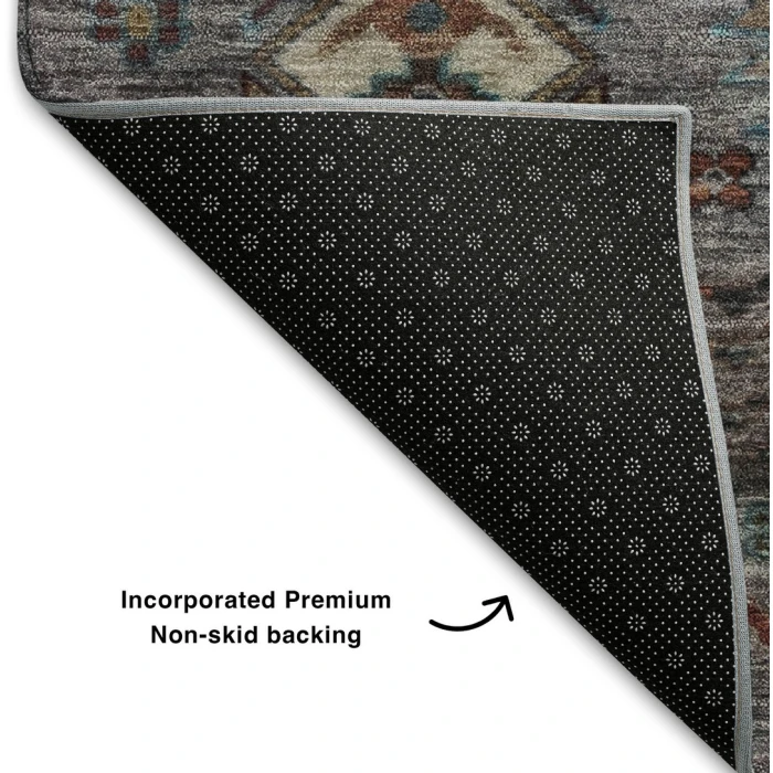 Addison Mayfield Gray AMF2047 - 8ft. Round Rug