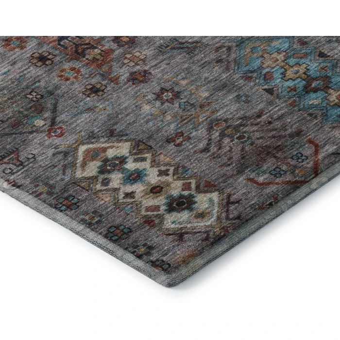 Addison Mayfield Gray AMF2047 - 8ft. Round Rug