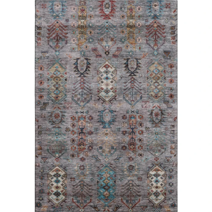 Addison Mayfield Gray AMF2047 - 8ft. Round Rug