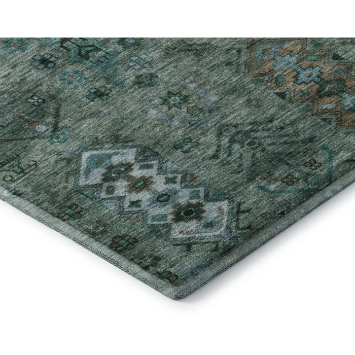 Addison Mayfield Green AMF2047 - 8ft. Round Rug