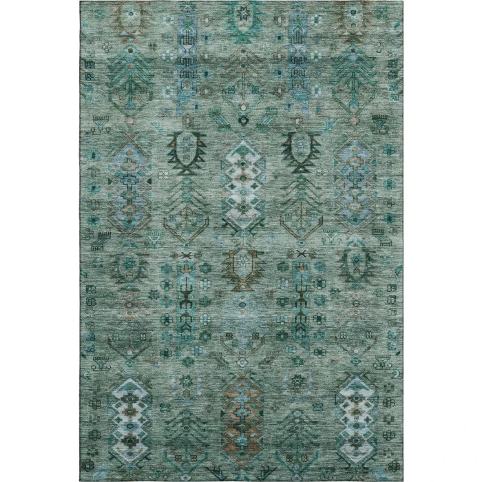 Addison Mayfield Green AMF2047 - 8ft. Round Rug