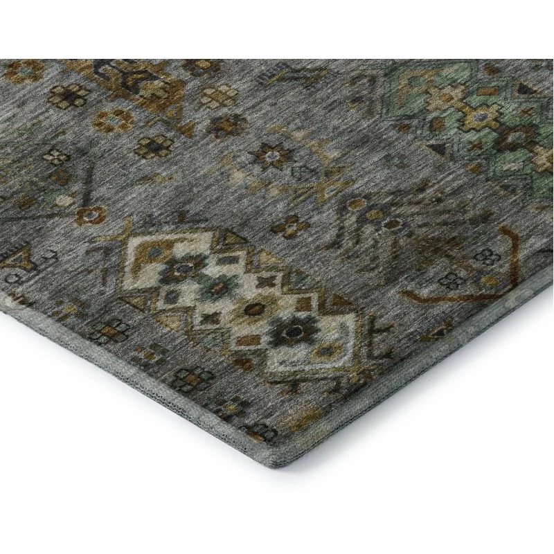 Addison Mayfield Gray AMF2047 - 8ft. Round Rug