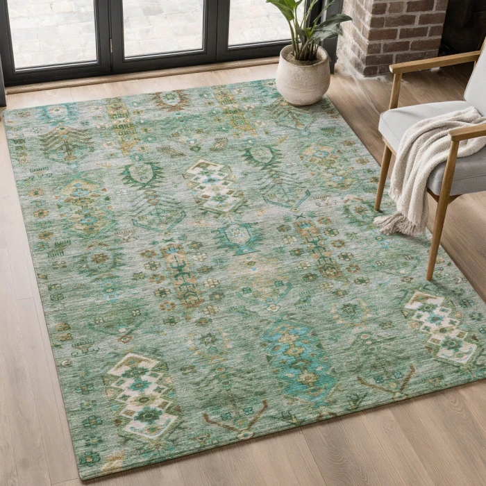 Addison Mayfield Green AMF2047 2ft. 3in. x 7ft. 6in. Rect. Rug