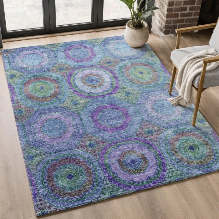 Addison Mayfield Blue AMF2049 5ft. x 7ft. 6in. Rect. Rug