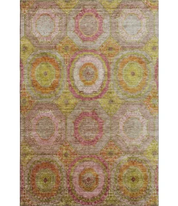 Addison Mayfield Orange AMF2049 - 8ft. Round Rug