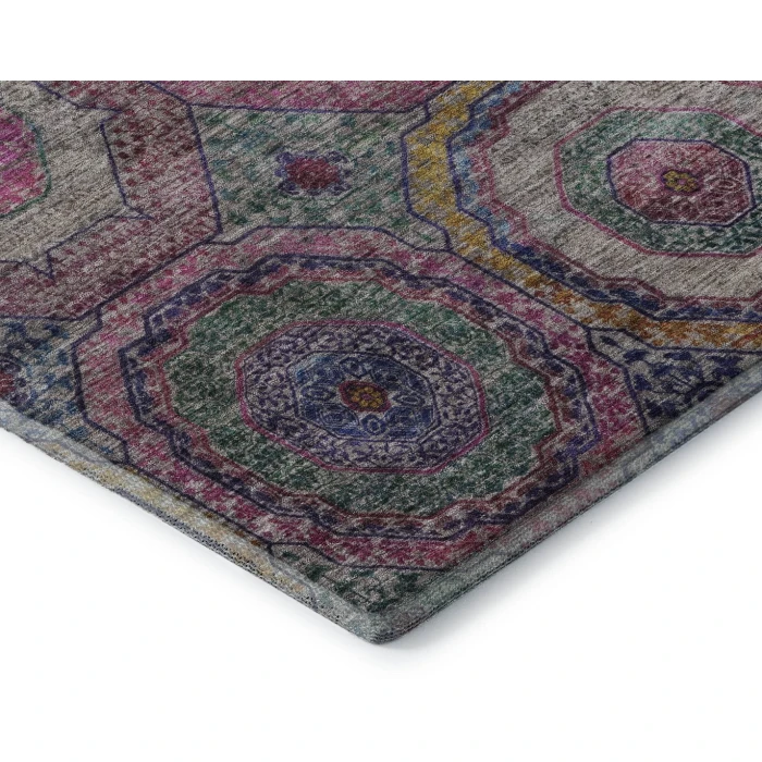 Addison Mayfield Pink AMF2049 - 8ft. Round Rug