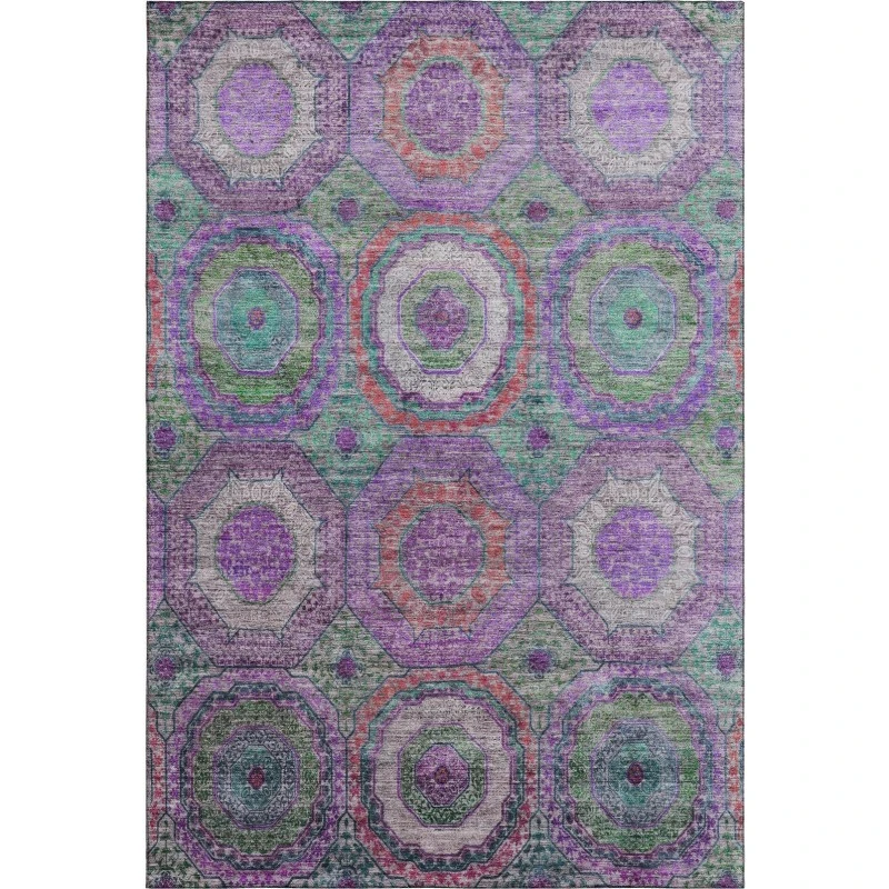 Addison Mayfield Purple AMF2049 8ft. x 10ft. Rect. Rug