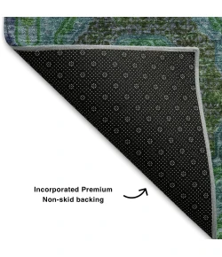 Addison Mayfield Teal AMF2049 - 8ft. Round Rug