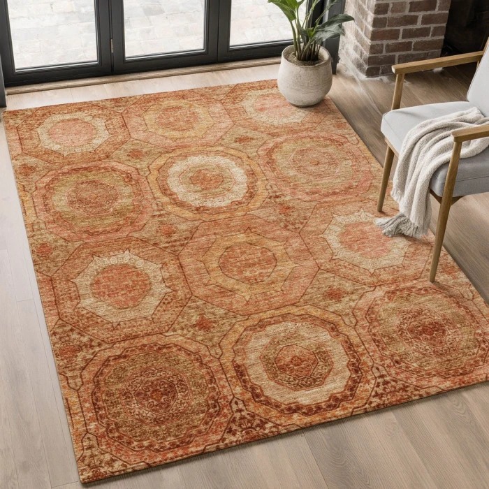 Addison Mayfield Orange AMF2050 9ft. x 12ft. Rect. Rug