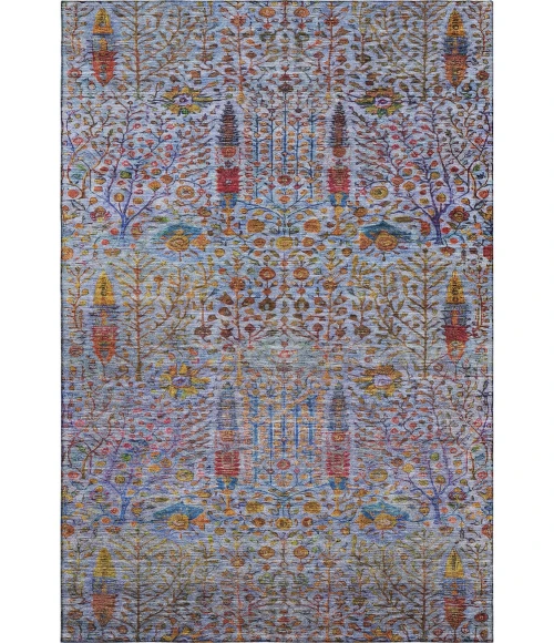 Addison Mayfield Blue AMF2053 - 8ft. Round Rug