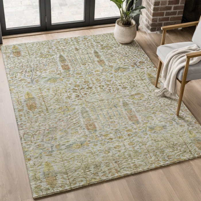 Addison Mayfield Ivory AMF2053 - 8ft. Round Rug