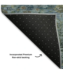 Addison Mayfield Teal AMF2053 - 8ft. Round Rug