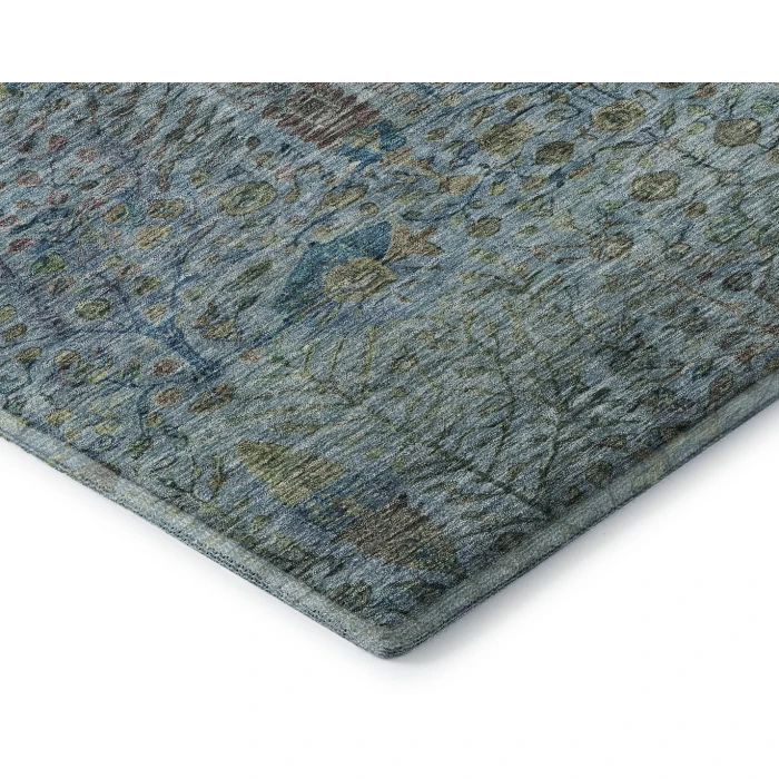 Addison Mayfield Teal AMF2053 - 8ft. Round Rug
