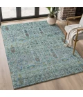 Addison Mayfield Teal AMF2053 - 8ft. Round Rug