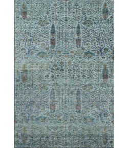 Addison Mayfield Teal AMF2053 - 8ft. Round Rug