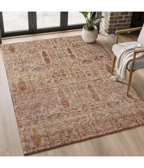 Addison Mayfield Orange AMF2053 5ft. x 7ft. 6in. Rect. Rug