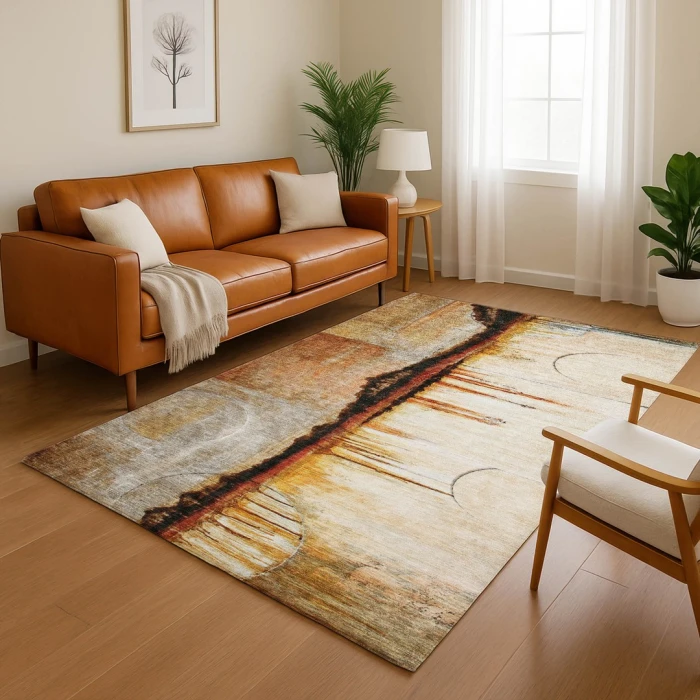 Addison Mayfield Orange AMF2059 5ft. x 7ft. 6in. Rect. Rug
