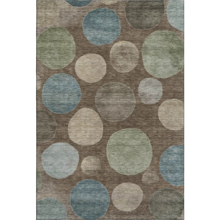 Addison Mayfield Brown AMF2062 - 8ft. Round Rug