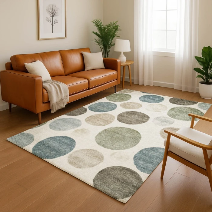 Addison Mayfield Ivory AMF2062 - 8ft. Round Rug