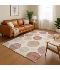 Addison Mayfield Orange AMF2062 - 8ft. Round Rug