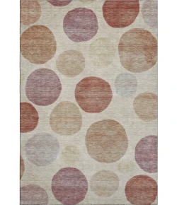 Addison Mayfield Orange AMF2062 - 8ft. Round Rug