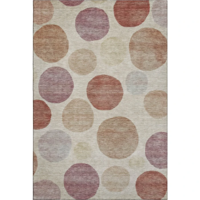 Addison Mayfield Orange AMF2062 - 8ft. Round Rug