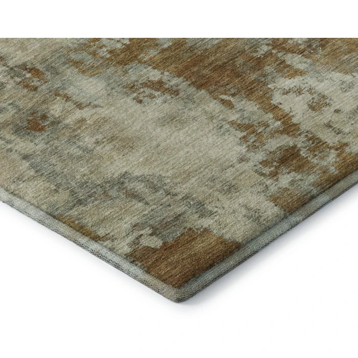 Addison Mayfield Orange AMF2066 - 8ft. Round Rug