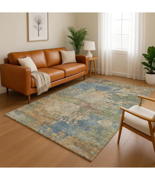 Addison Mayfield Blue AMF2067 2ft. 3in. x 7ft. 6in. Rect. Rug