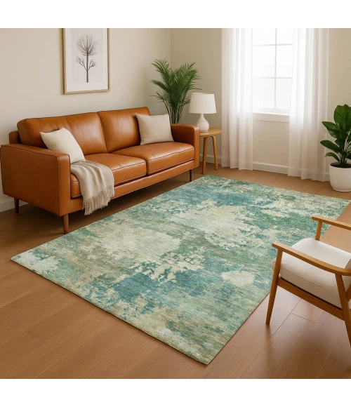 Addison Mayfield Teal AMF2067 2ft. 3in. x 7ft. 6in. Rect. Rug