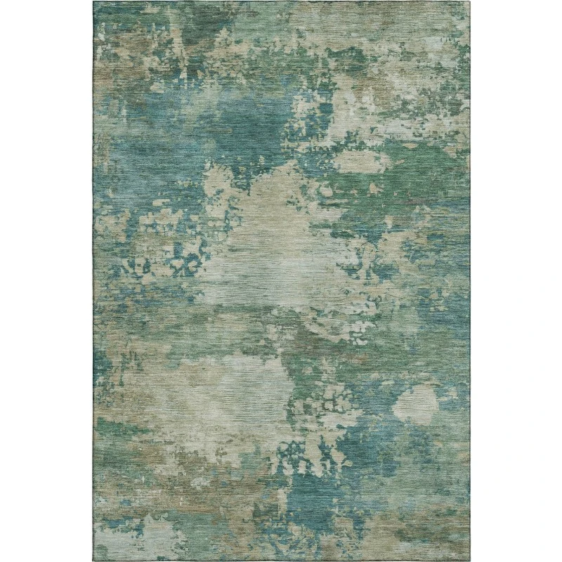 Addison Mayfield Teal AMF2067 - 8ft. Round Rug