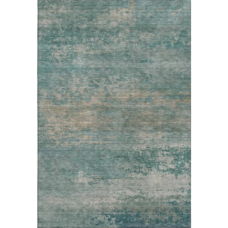 Addison Mayfield Teal AMF2071 - 8ft. Round Rug