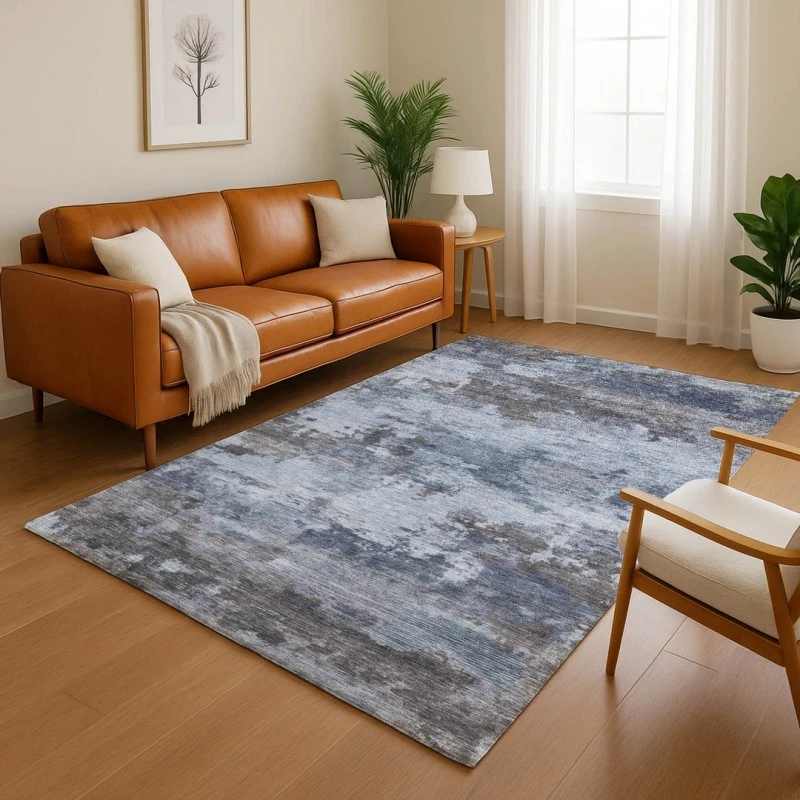 Addison Mayfield Blue AMF2075 - 8ft. Round Rug