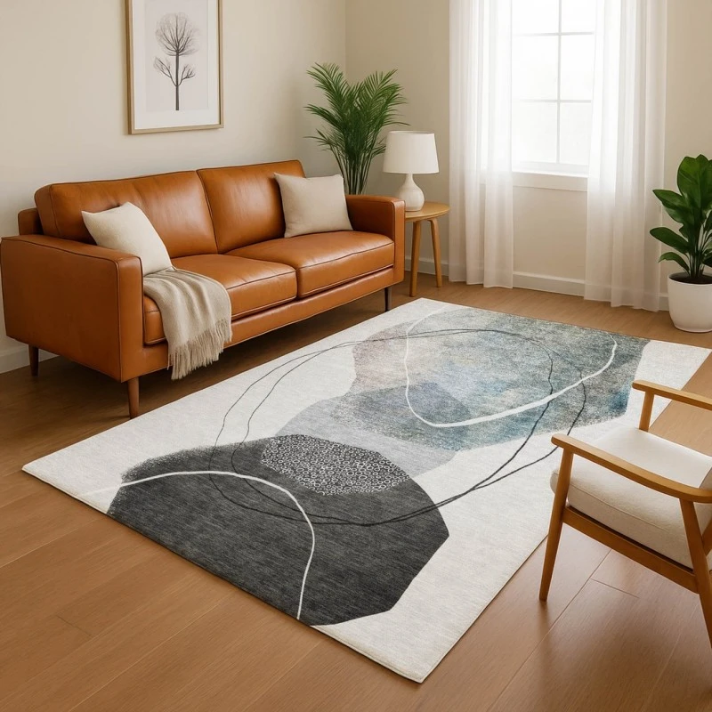 Addison Mayfield Ivory AMF2077 - 8ft. Round Rug
