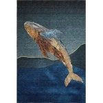 Addison Mayfield Blue AMF2078 - 8ft. Round Rug