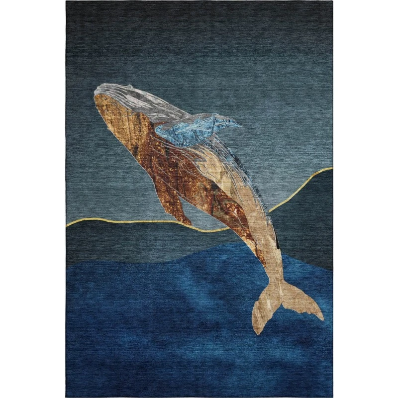 Addison Mayfield Blue AMF2078 - 8ft. Round Rug