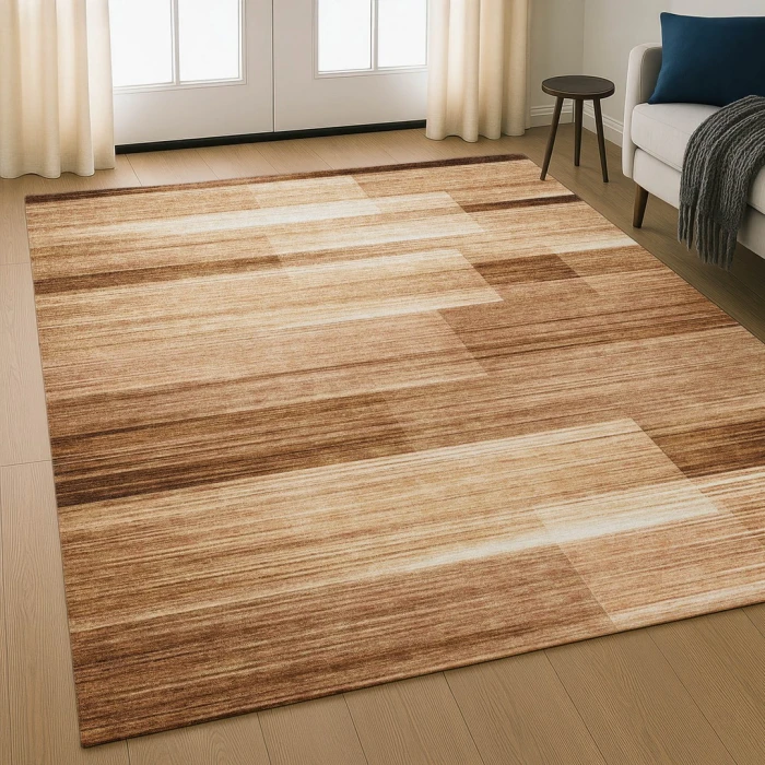 Addison Mayfield Orange AMF2082 - 8ft. Round Rug