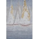 Addison Mayfield Blue AMF2084 - 8ft. Round Rug