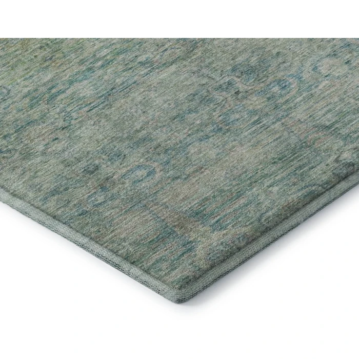 Addison Mayfield Teal AMF2090 - 8ft. Round Rug