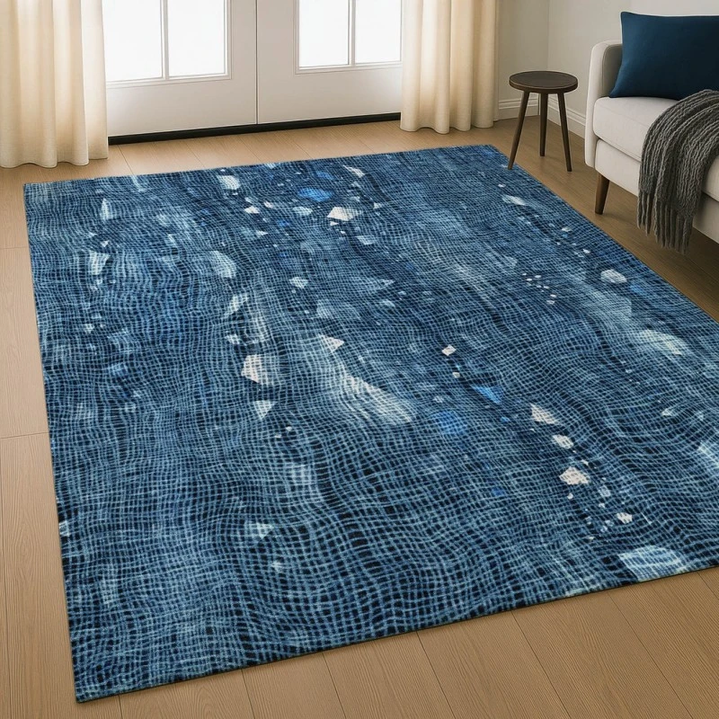 Addison Mayfield Blue AMF2092 - 8ft. Round Rug