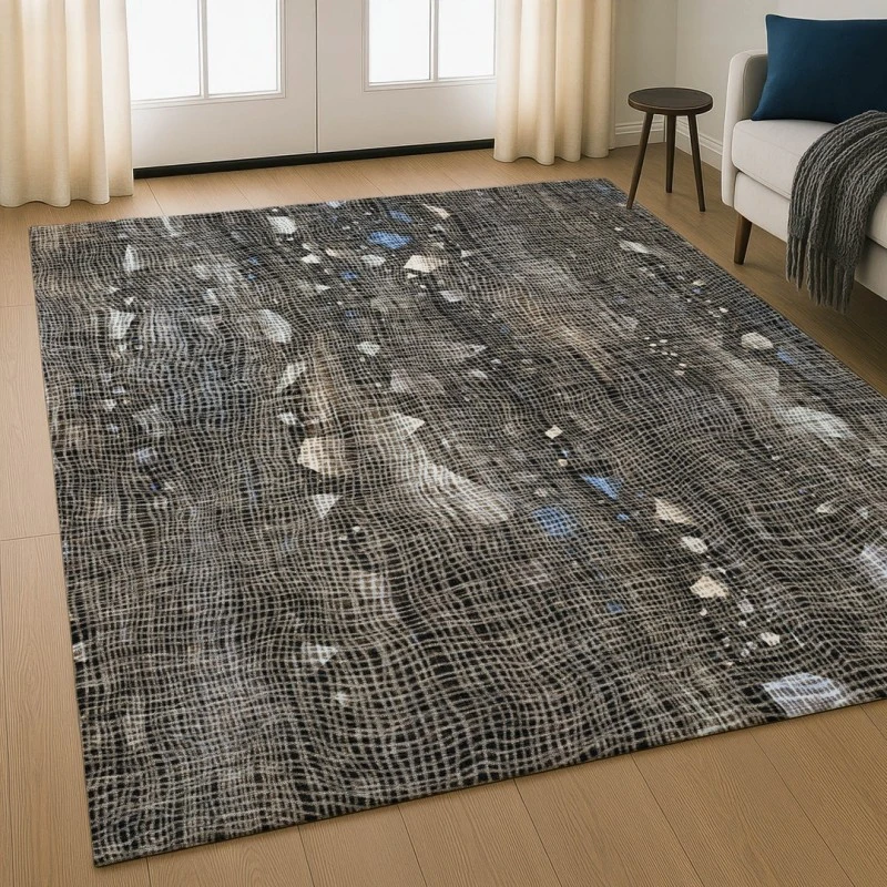 Addison Mayfield Brown AMF2092 - 8ft. Round Rug