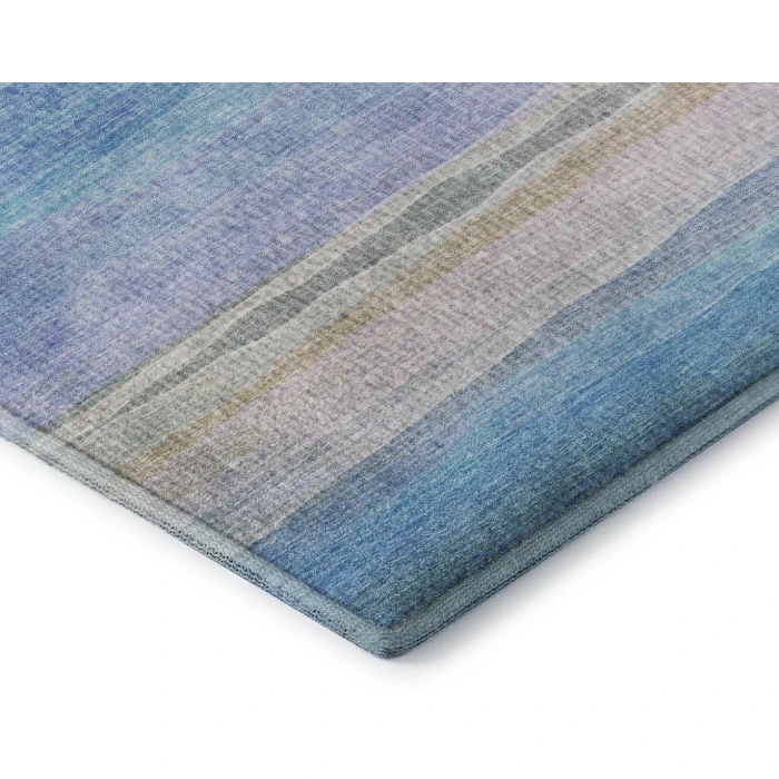 Addison Mayfield Teal AMF2093 - 8ft. Round Rug
