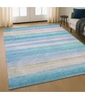 Addison Mayfield Teal AMF2093 - 8ft. Round Rug