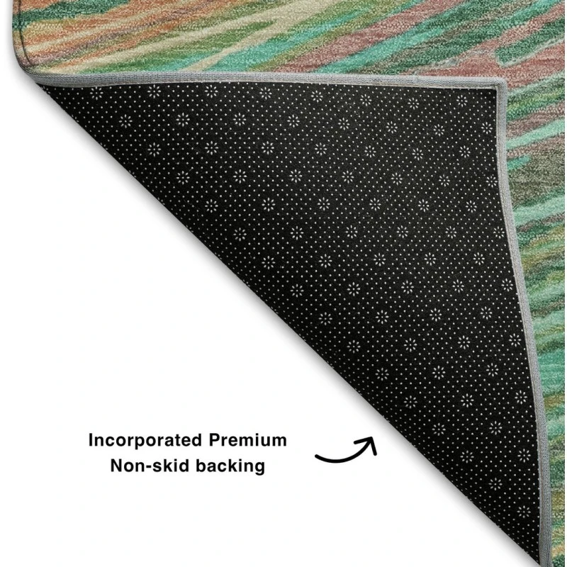 Addison Mayfield Teal AMF2094 - 8ft. Round Rug