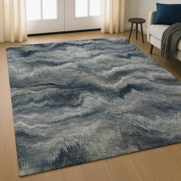 Addison Mayfield Gray AMF2095 - 8ft. Round Rug