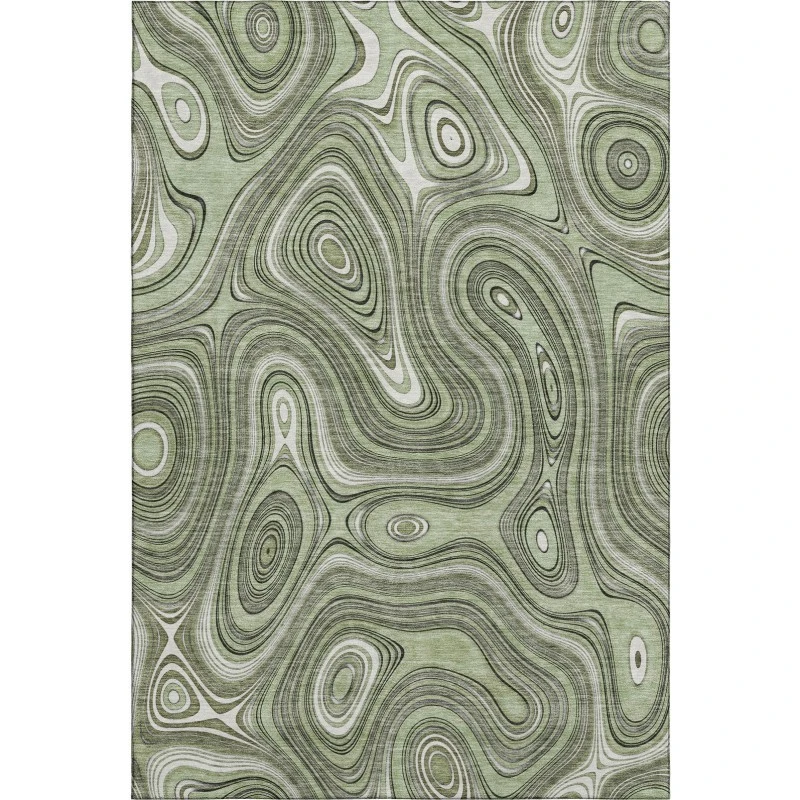 Addison Mayfield Green AMF2097 - 8ft. Round Rug