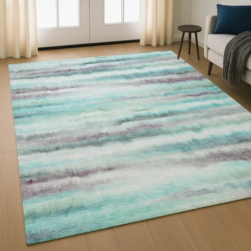 Addison Mayfield Teal AMF2098 - 8ft. Round Rug