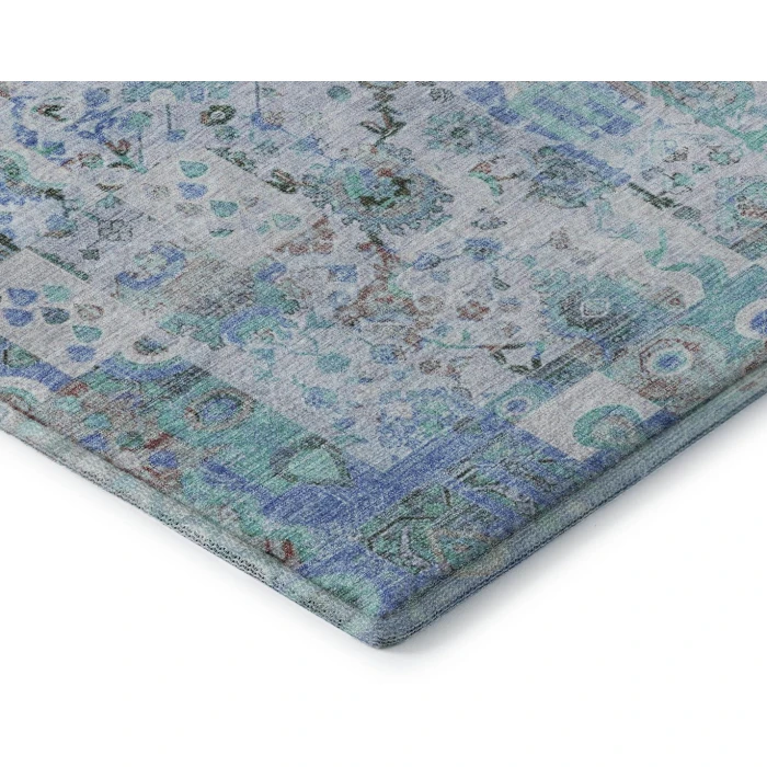 Addison Mayfield Blue AMF2099 - 8ft. Round Rug