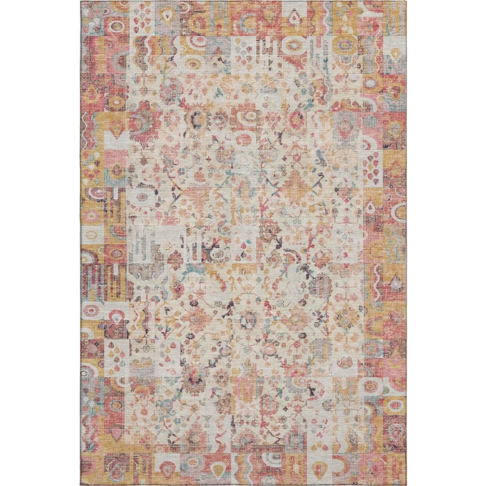 Addison Mayfield Pink AMF2099 - 8ft. Round Rug